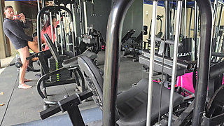 The hottie fucked me at the gym mercilessly, he even filmed to send to his friends.