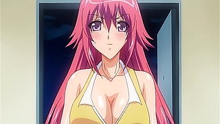 Tantalizing tit-fucking in a raunchy anime compilations