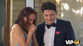Avrora Murai & Olivia trunk get their tight asses drilled by wedding guests while groom watches in VIP4K