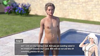 Asura's Big Natural Tits MILF Mom Fucks Boy in Yard Public Sex
