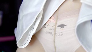 Amateur wild chick solo masturbation