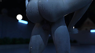 Big Ass Nayla Fucking Huge Cock and Riding Creampie Pussy