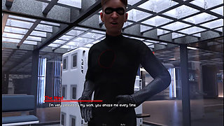 Android girl naked beautiful body with huge boobs villain Legacy 9