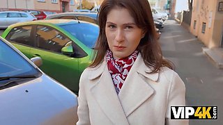 Vip4k. nasty slut blows a load while cheating on her bf with a stranger right in front of him