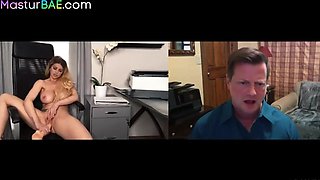 Busty solo MILF toys pussy on webcam for her viewers