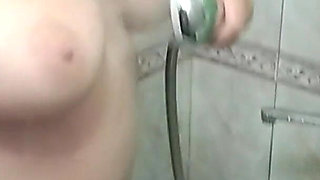 Chubby Student in the Shower