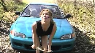 Amateur striptease and Solo masturbation