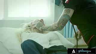 GIRLSWAY - Crazy Patient Kenzie Reeves Gets Raw Fucked By Wild Nurse Joanna Angel  Jenna Sativa