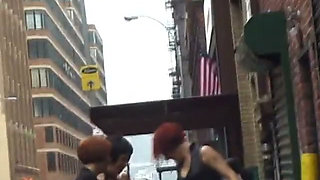 Three domina's are receiving a huge dose of punishment in removed scenes