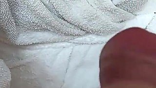 185 Dick Flash - the Student Pull Out Cock in Front of His Teacher in the Sauna and She Helps Cum