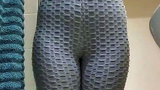 Hot girl strip after gym