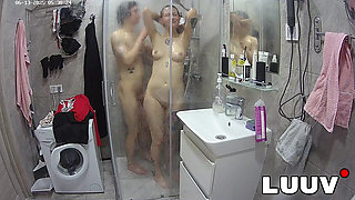 LUUV. Alice, a tattooed beauty, takes a shower with her boyfriend
