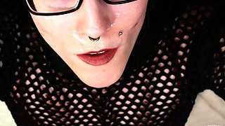Tiny small tits shemale gets stuffed