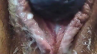 White Stockings Creamy Hands & Vibrator Orgasm