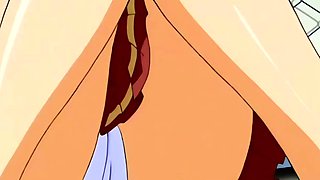 Hot blonde anime teen getting rammed