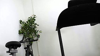 Stacked brunette goes solo toys and masturbation