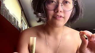 Asian MILF Sucks Big Cock And Jerks Out Cum