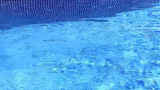 Bellattrix Seduces Her Neighbor at the Pool Almost Caught Before Finishing at Home