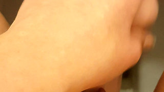 Pee play with the dildo