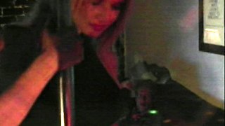Blonde horny chicks play her big boobs
