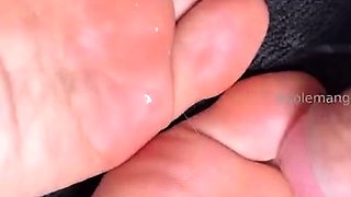 Black Amateur Explore Hot Foot Fetish