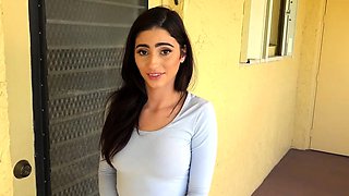 Czech amateur blowjob and fucking POV in public