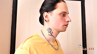 Horny 55-Year-Old Stepmom Lori Busts Naughty Emo Stepson Sneaking Peeks