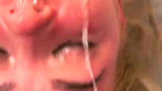 Party Girl Gives Me a Really Good Rimming, Spitting on Her Face and Fucking Her Throat Till I Cum on Her Face in the Hotel Room
