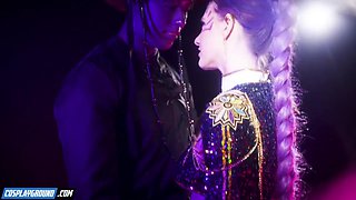 Sexy Anime Cosplay Parody: Titus Low as Mystery Saja Pounds Melody Marks with Deep Throat,