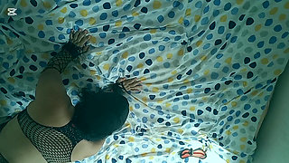 Masked Desi Wife Deepthroat Training at Home