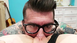 Deep closeup anal POV cause hot blonde babe unique orgasm