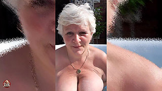Lesbian Hot Tub Tit Fest!