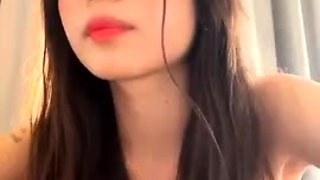 Cute horny teen brunette slut jerking