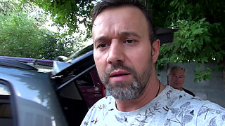 Sexy MILF with big ass gets fucked in the car and outdoor