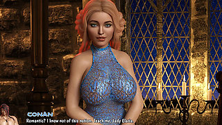 Queen Elaria's Secret Affair: Conan Pounds Her Big Ass Quiet - Creampie Finish in Her Dripping Pussy