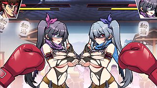 Japanese ninja in an anime scene with ahegao expressions