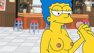 MOE FUCKS MARGE DOGGYSTYLE AND CUM IN HER ASS