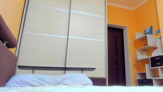 Hot Sweet Myla_angel Slowly Fingers Her Pussy with Great Passion! Her Tits Are Hanging and Bouncing!