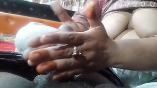 Hot Desi Bhabhi Sucks Neighbor's Brother and Takes His Goods