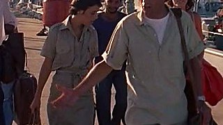 Beautiful brunette amateur sucks fucks at beach