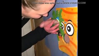 Hot Blonde Slut Sara Thickk Gets Pussy Fucked at Gloryhole - Homemade Amateur Fun