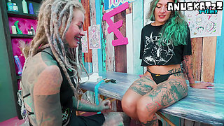 Tattoo Session Turns Into Wild Anal Threesome