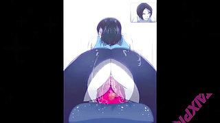 2D Cartoon - Workout Creampie and Wet Pussy (Uncensored)