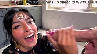 Desi Bhabi Aaliyah Yasin Cheats with Danny D's Big White Cock - Rough Riding & Creampie
