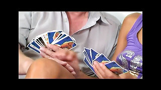 Old Man Fucks Sexy Girl and His Wife Masturbates
