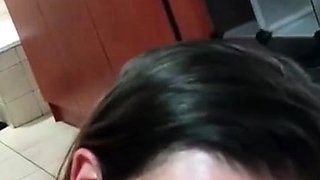 Step-daughter Swallows Step-dad's Cum - Amateur POV Blowjob