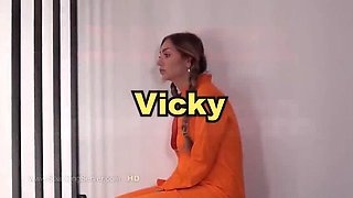 Victoria Puppy Dominates Prisoner with Big Tits and Big Ass Whipping Punishment