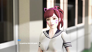 Overwatch XXX - Overwatch's Sex Addict D.va - D.va Route