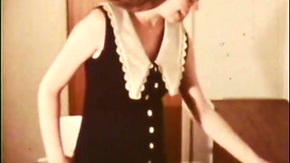 Sweet young vintage girl take a big cock