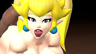 Bowsette Doggy Position in the Castle